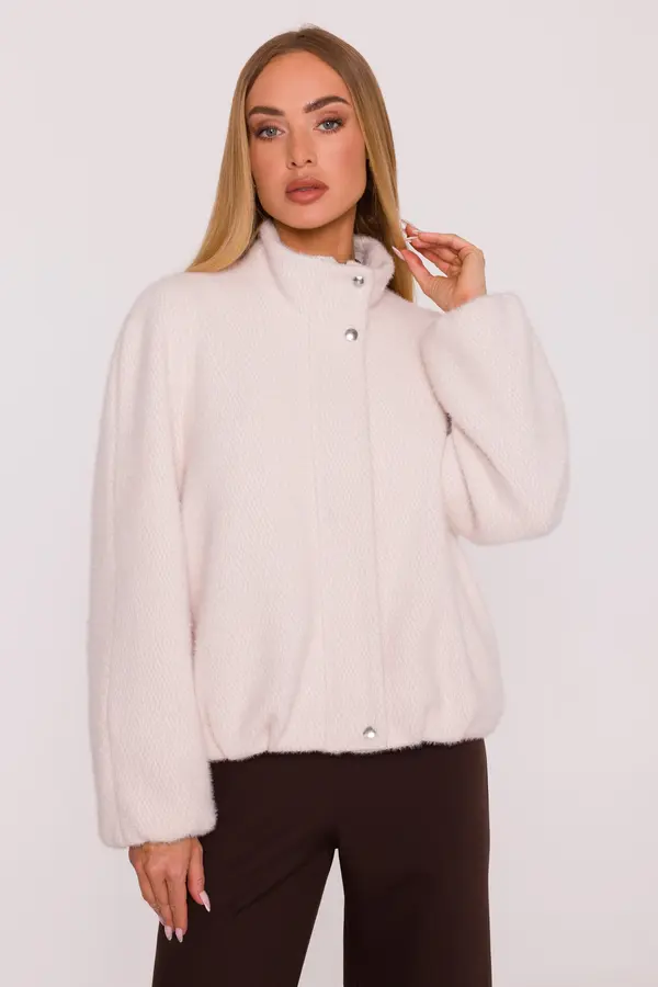 Made Of Emotion Made Of Emotion Woman's Short jacket made of coat fabric - beige