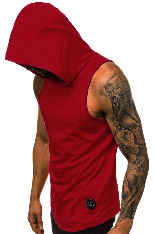 Madmext Madmext Hooded Athlete Claret Red 2893