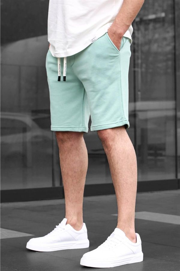 Madmext Madmext Mint Green Basic Men's Shorts 6505