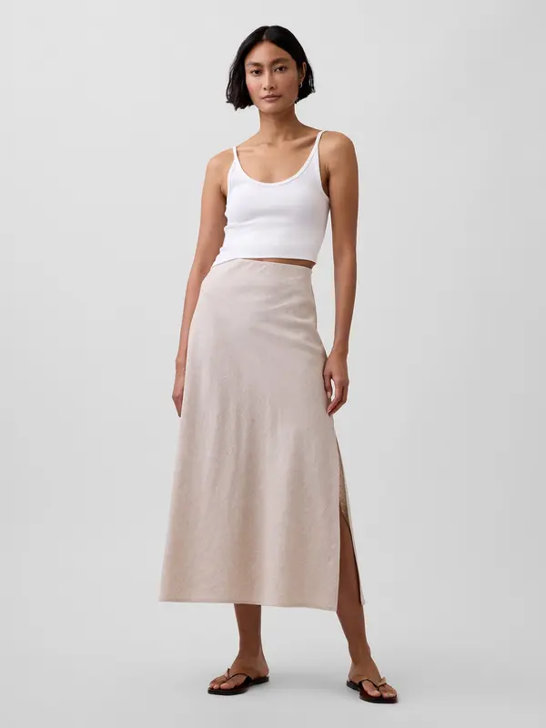 GAP Макси пола от ленена смес GAP
