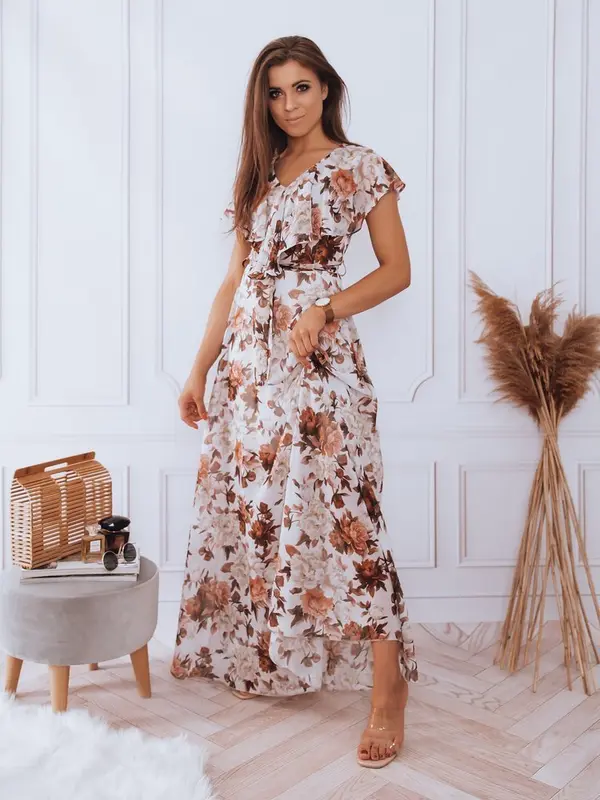 DStreet Макси рокля CRESPO светло сиво Dstreet