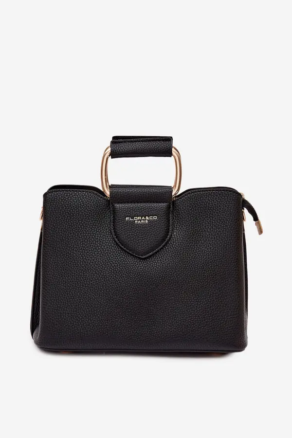 FLORA & CO Малка чанта Flora&amp;Co от еко кожа, черна