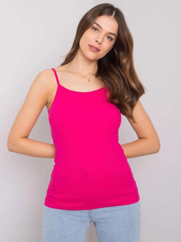 Fashionhunters MANUAL PARIS Basic fuchsia top