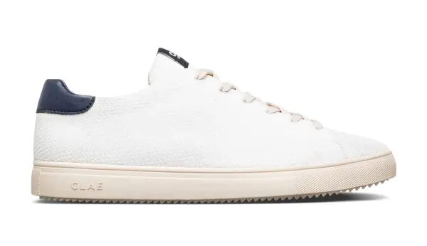 Clae Маратонки Clae Bradley Knit бяло-тъмносиньо