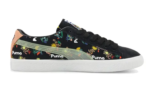 Puma Маратонки Puma Suede VTG Printed Черни