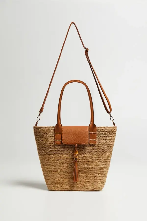 Marisse Marisse Beige Basket Bag