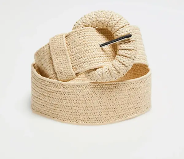 Marisse Marisse Beige Belt With Buckle