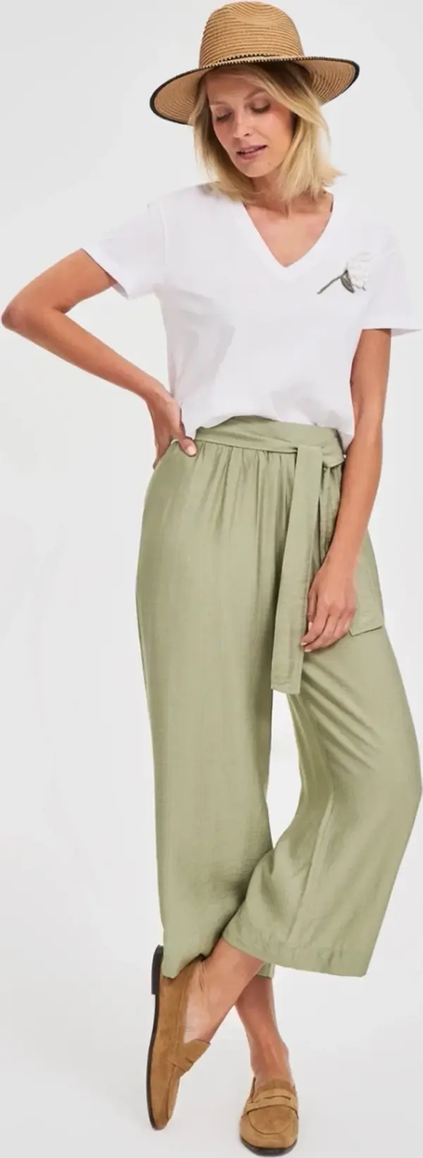 Marisse Marisse Beige Straw Hat