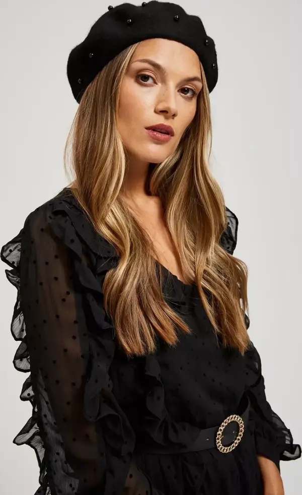 Marisse Marisse Beret With Beads