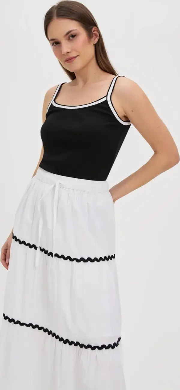 Marisse Marisse Black Cotton Top