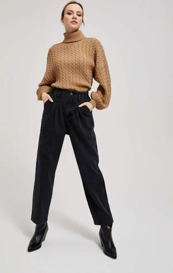 Marisse Marisse Black Paperbag Jeans