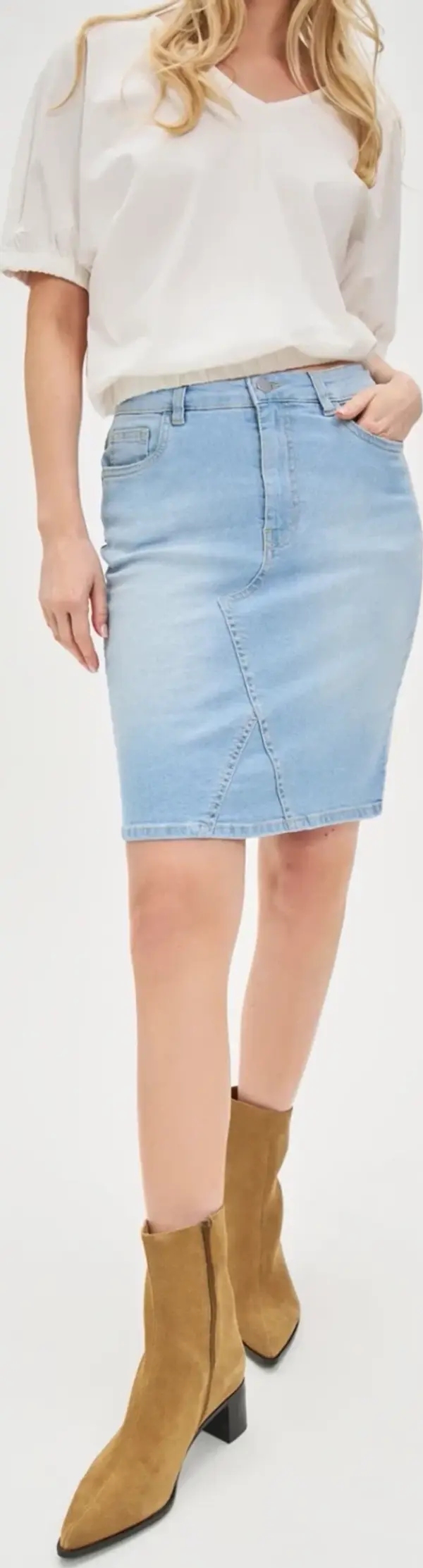 Marisse Marisse Blue Denim Skirt