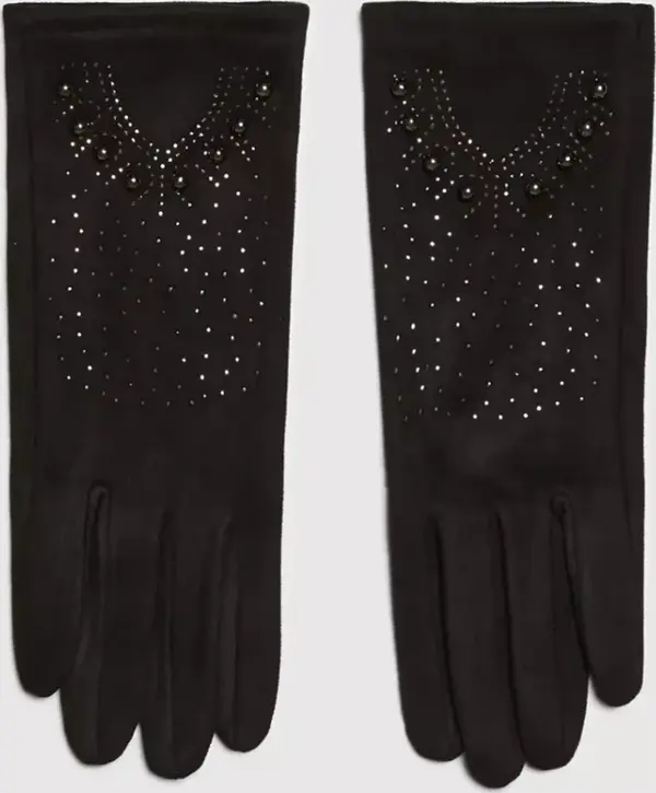 Marisse Marisse Gloves Decorated With Zircons