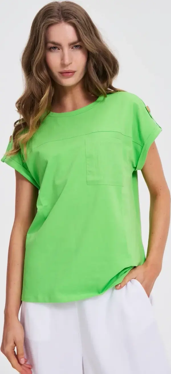 Marisse Marisse Green T-Shirt With Pocket