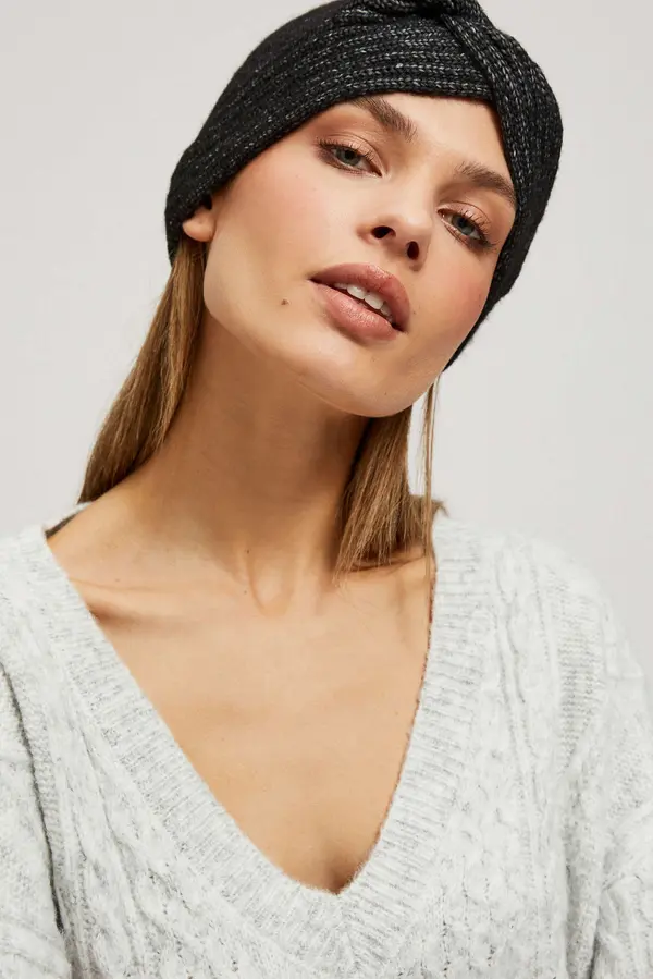 Marisse Marisse Knitted Headband Black