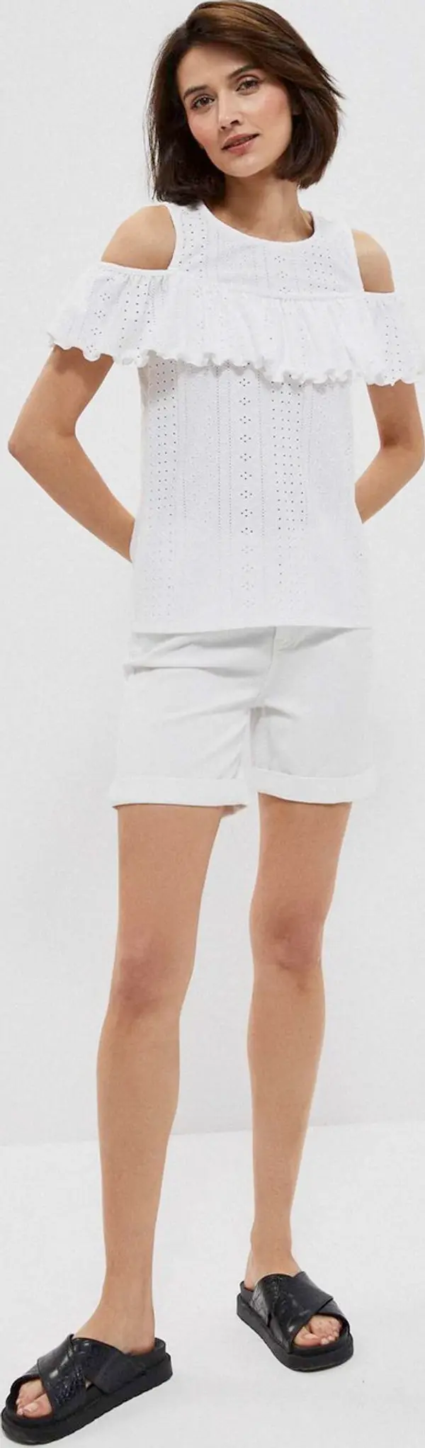 Marisse Marisse Lyocell Shorts L-Sh-3702 White