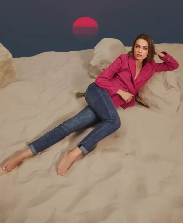 Marisse Marisse Navy Blue Boyfriend Jeans