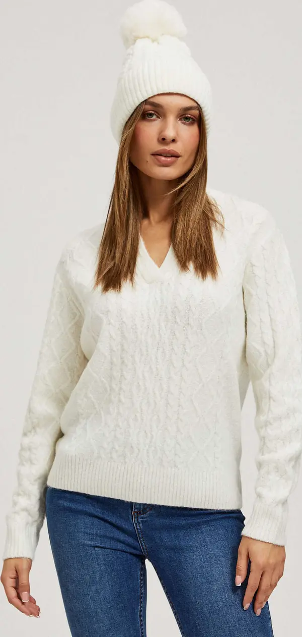 Marisse Marisse Pearl Pompom Hat