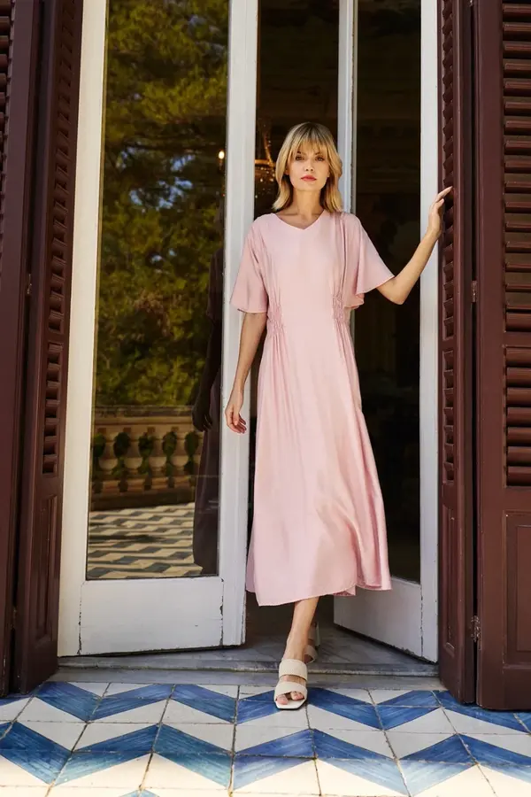 Marisse Marisse Pink Midi Dress