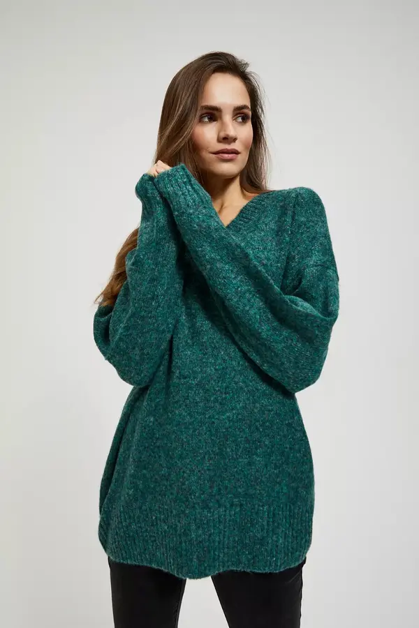 Marisse Marisse Plain V-Neck Sweater