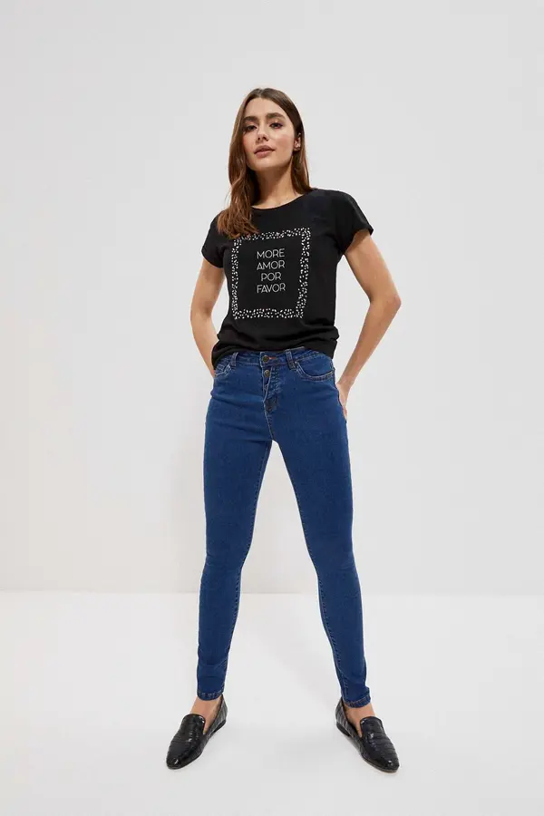 Marisse Marisse Push Up Jeans L-Je-3719 D.Blue