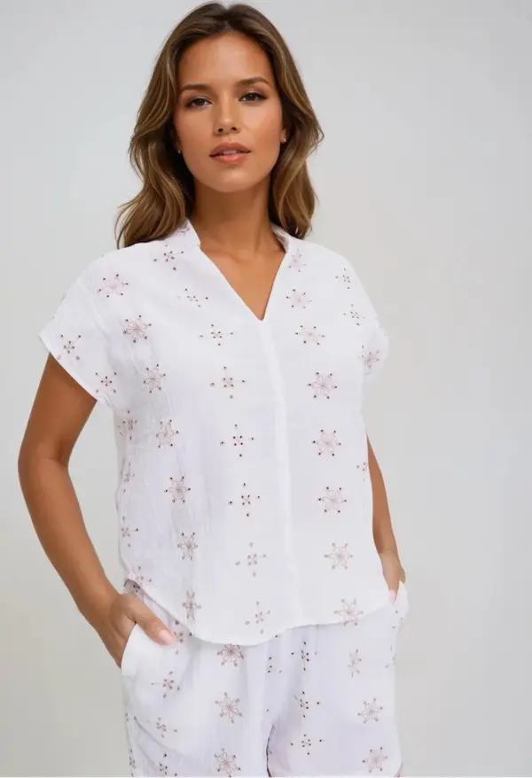 Marisse Marisse White Cotton Shirt