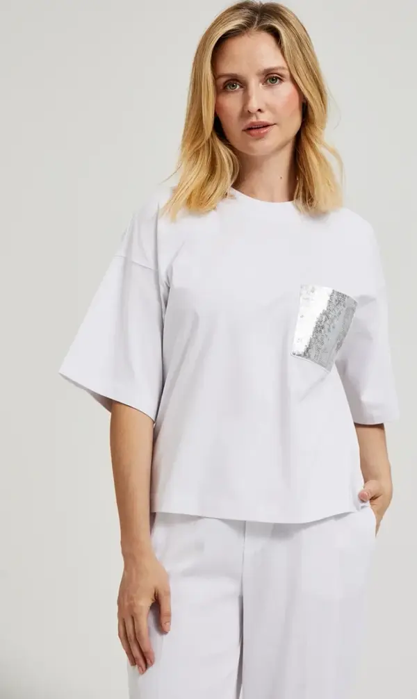 Marisse Marisse Women's Blouse L-Ts-4431 White