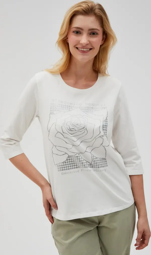 Marisse Marisse Women's Blouse L-Ts-4614 Off White