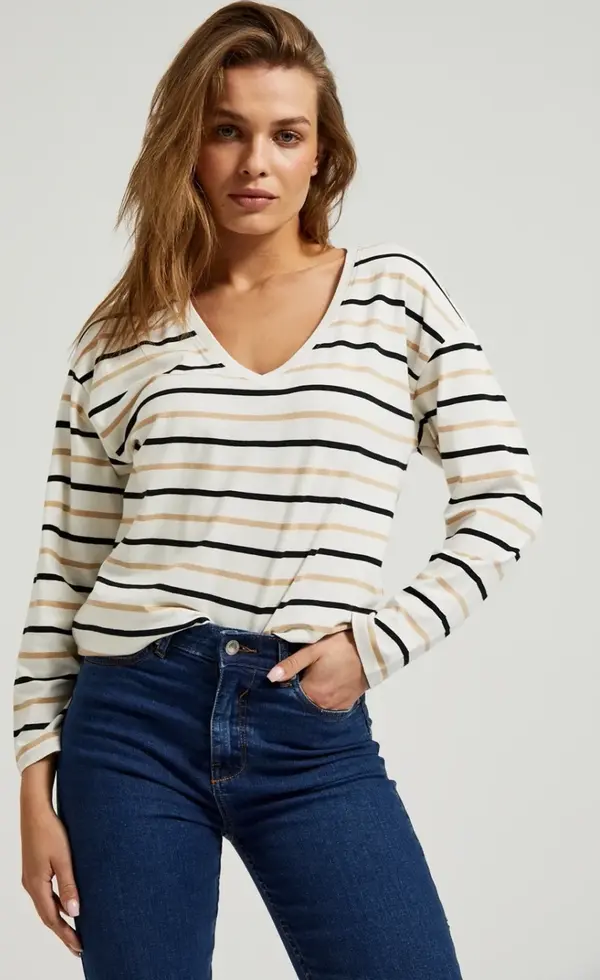 Marisse Marisse Women's Blouse Z-Ts-4503 Off White