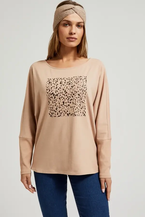 Marisse Marisse Women's Blouse Z-Ts-4516 L.Brown