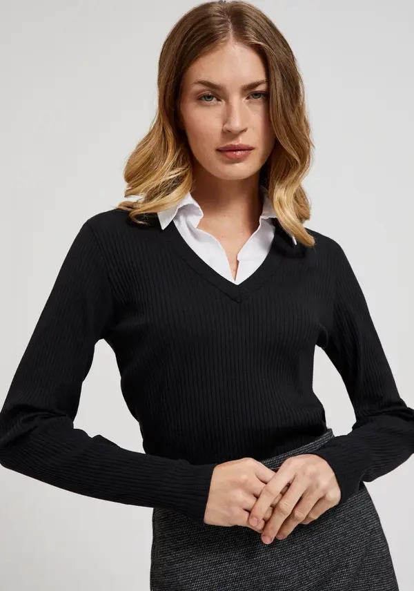 Marisse Marisse Women's Blouse Z-Ts-4523 Black