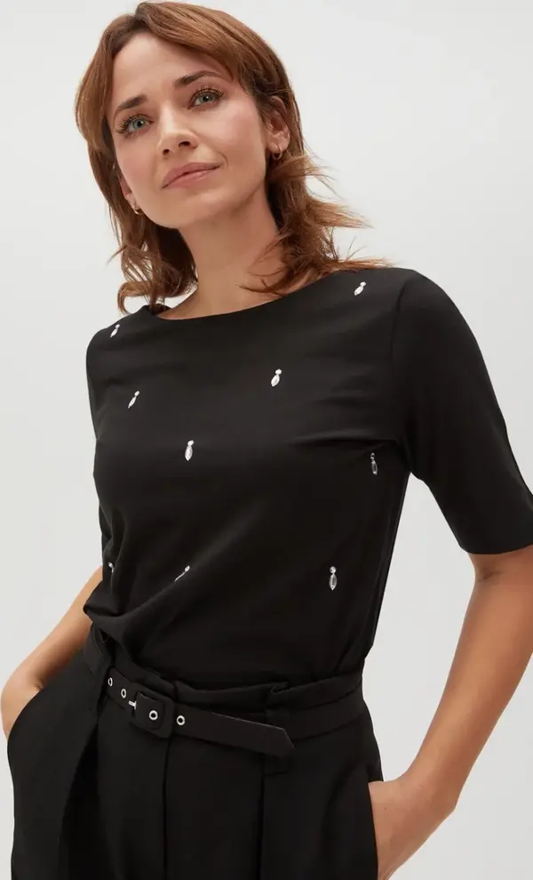 Marisse Marisse Women's Blouse Z-Ts-4537 Black