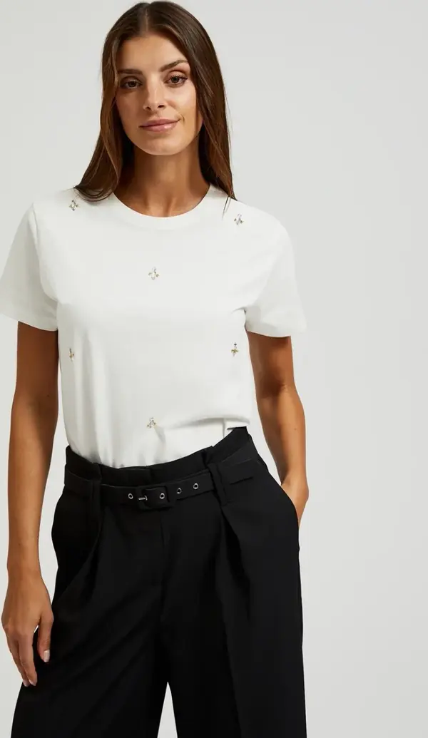 Marisse Marisse Women's Blouse Z-Ts-4538 Off White