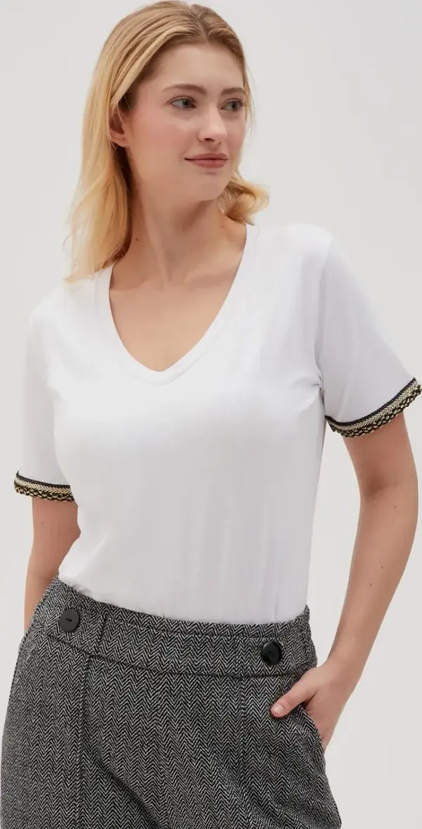 Marisse Marisse Women's Blouse Z-Ts-4540 White