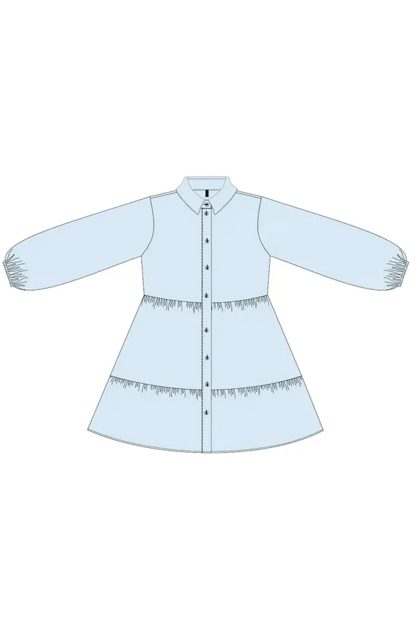 Marisse Marisse Women's Dress L-Su-4007 Blue