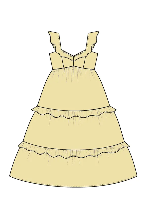 Marisse Marisse Women's Dress L-Su-4065 Vanilla