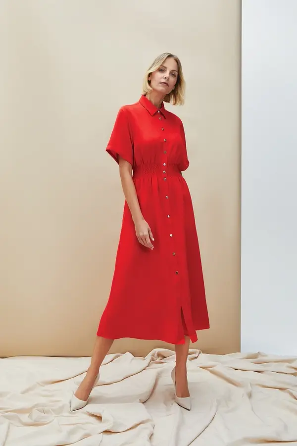 Marisse Marisse Women's Dress L-Su-4614 Red