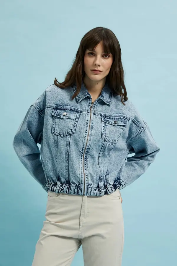 Marisse Marisse Women's Jacket L-Ku-4319 L.Blue