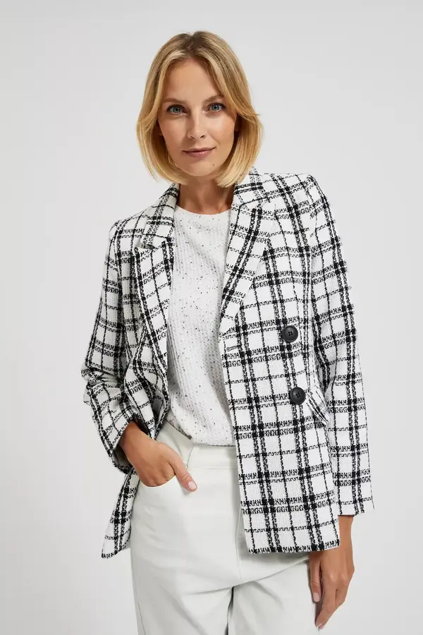 Marisse Marisse Women's Jacket L-Mr-4303 Black_White