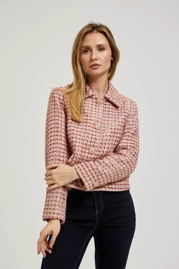 Marisse Marisse Women's Jacket L-Mr-4312 Pink