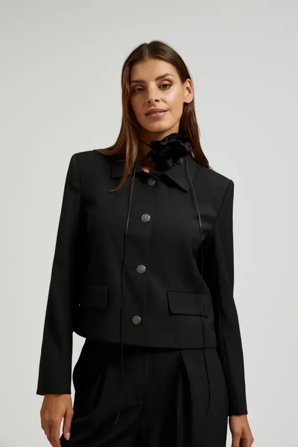 Marisse Marisse Women's Jacket L-Mr-4600 Black