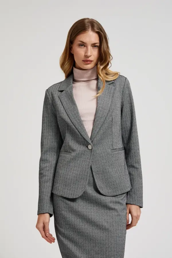 Marisse Marisse Women's Jacket Z-Mr-4502 Grey
