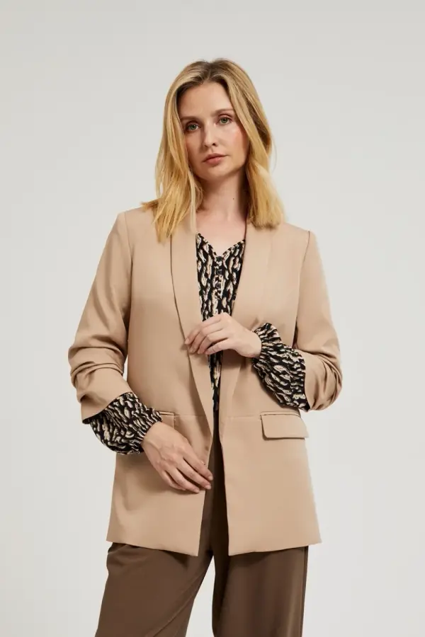 Marisse Marisse Women's Jacket Z-Mr-4508 L.Brown