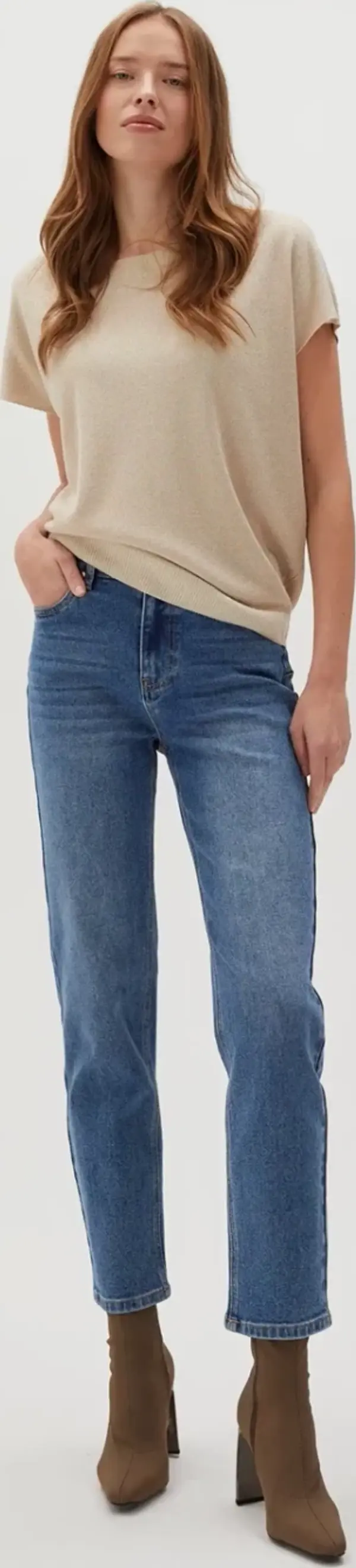 Marisse Marisse Women's Jeans L-Je-4603 D.Blue