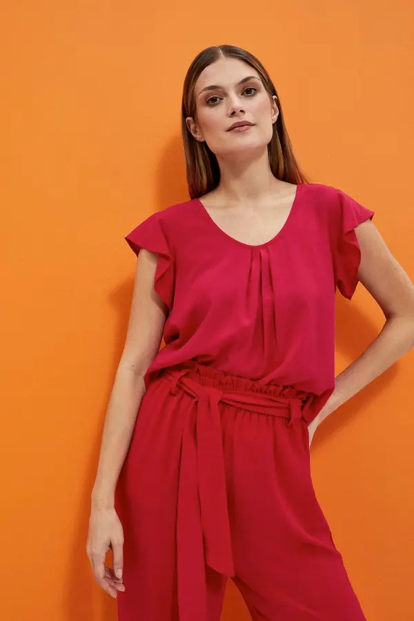 Marisse Marisse Women's Shirt L-Ko-4029 Strawberry