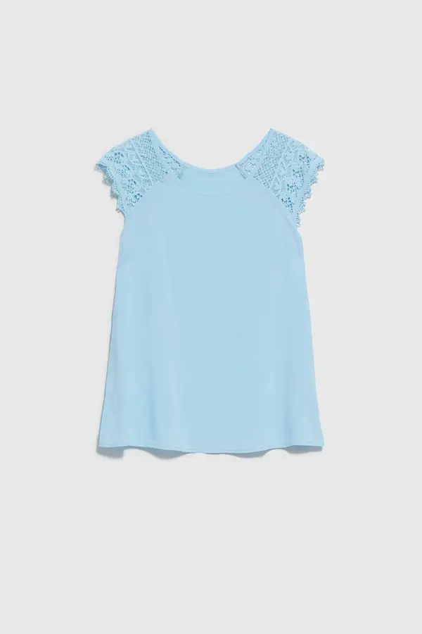 Marisse Marisse Women's Shirt L-Ko-4031 Pale Blue