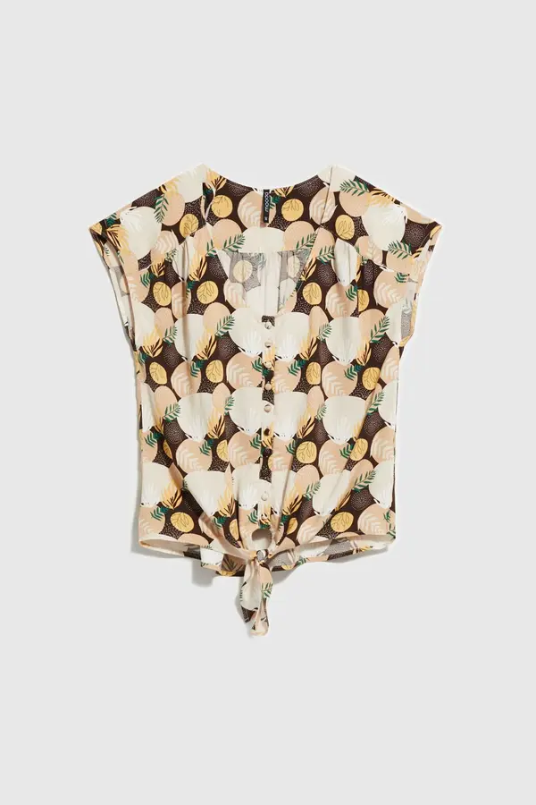 Marisse Marisse Women's Shirt L-Ko-4043 D.Oak