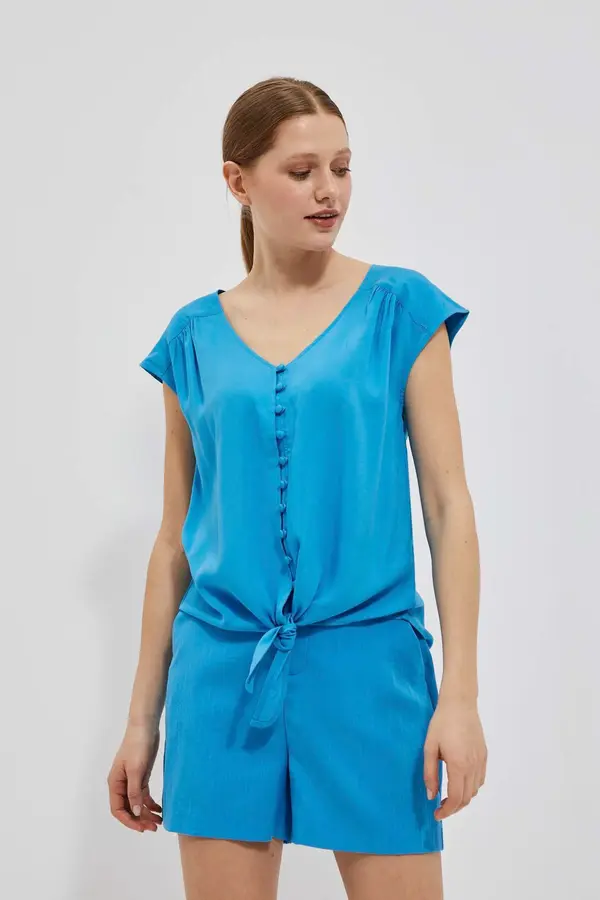 Marisse Marisse Women's Shirt L-Ko-4049 Fresh Blue
