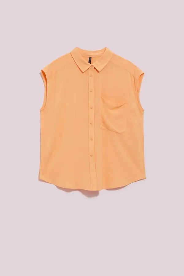 Marisse Marisse Women's Shirt L-Ko-4053 Peach