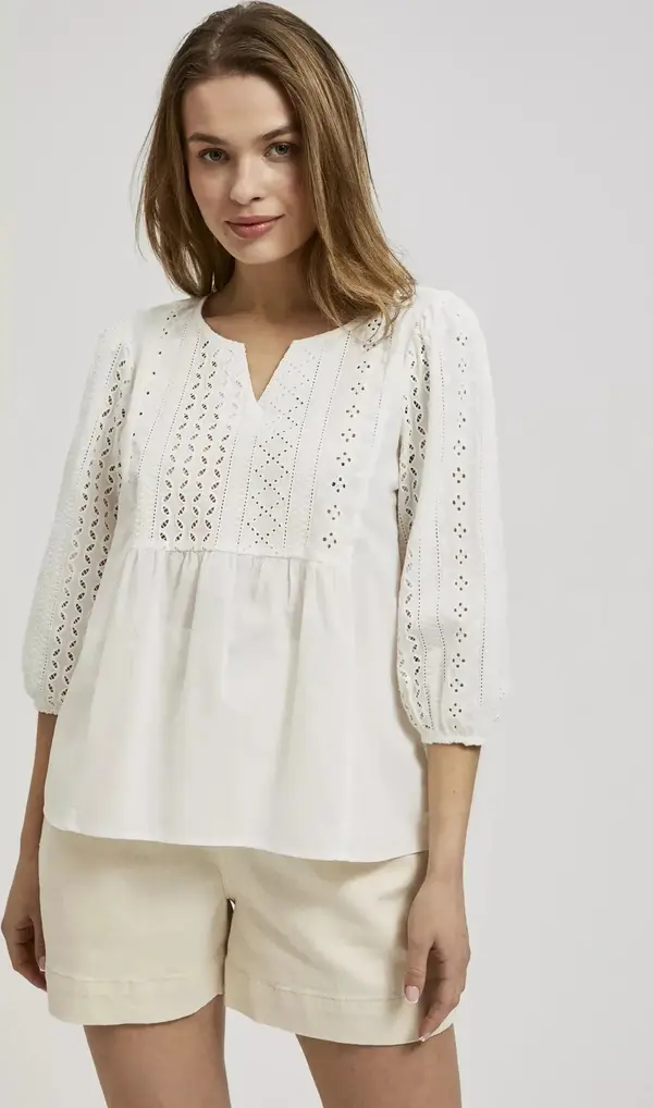 Marisse Marisse Women's Shirt L-Ko-4342 White